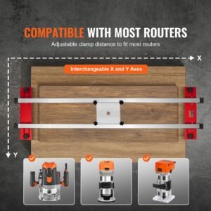 router sled, 60 inches, portable and adjustable slab flattening jig diy woodworking router sled for flattening slabs wood flattening home diy