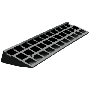 rubber curb ramp 3.7" rise height sidewalk curb ramp, 10" width 39.4" length driveway ramp for curb, 15t heavy duty rubber ramp for forklifts, trucks, buses, cars, wheelchairs, bikes