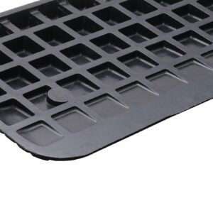 rubber threshold ramp, 2" rise threshold ramp doorway, recycled rubber power threshold ramp rated 33069 lbs load capacity, non slip surface rubber solid threshold ramp for wheelchair and scooter