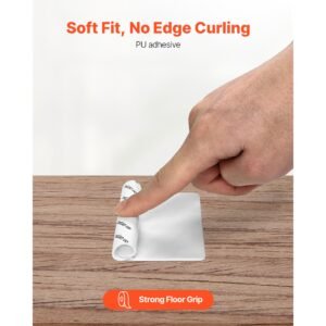 rug gripper, 20 pcs, strong adhesive and residue free, double sided non slip carpet stickers for area rugs, keep corners from curling and bunching, for holding rugs in place on hardwood floors