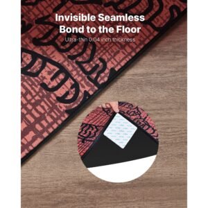 rug gripper, 20 pcs, strong adhesive and residue free, double sided non slip carpet stickers for area rugs, keep corners from curling and bunching, for holding rugs in place on hardwood floors