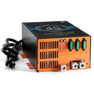 rv converter, 45 amp, 110v ac to 12v dc rv power converter battery charger with 4 stage smart charging 13v to 16.5v adjustable operating range, compatible with lithium lead acid battery, etl