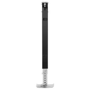rv follow fifth wheel landing gear leg 179014, 32.5 inch 5th wheel landing gear universal replacement compatible with lippert venture, atwood, stromberg carlson systems, with pin and base, black