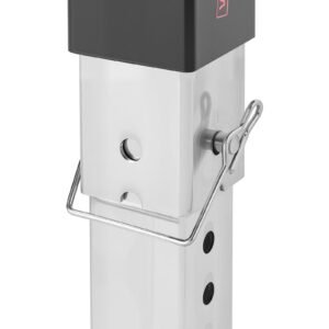 rv follow fifth wheel landing gear leg 179014, 32.5 inch 5th wheel landing gear universal replacement compatible with lippert venture, atwood, stromberg carlson systems, with pin and base, black