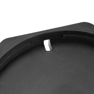 rv leveling pads, 9 inch round landing feet, permanent attached jack stabilizers, rubber jack pads, 5000 lbs capacity per rv jack pad, 5th wheels, travel trailers, class a/c motorhomes (6 pack)