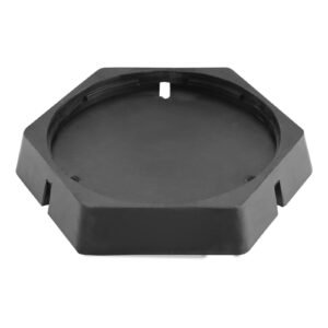 rv leveling pads, 9 inch round landing feet, permanent attached jack stabilizers, rubber jack pads, 5000 lbs capacity per rv jack pad, 5th wheels, travel trailers, class a/c motorhomes (6 pack)