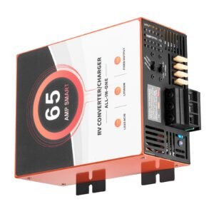 rv power converter, 65 amp, 110v ac to 12v dc rv converter battery charger, multi stage smart charging, 13v to 16.5v operating range, compatible with lithium & lead acid battery, for camper