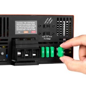 rv power converter, 80 amp, 110v ac to 12v dc rv converter battery charger, multi stage smart charging, 13v to 16.5v operating range, compatible with lithium & lead acid battery, for camper