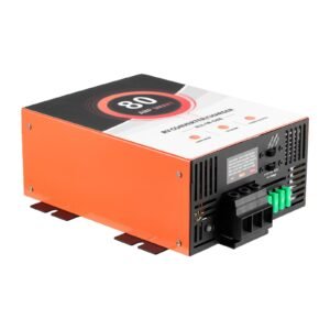 rv power converter, 80 amp, 110v ac to 12v dc rv converter battery charger, multi stage smart charging, 13v to 16.5v operating range, compatible with lithium & lead acid battery, for camper