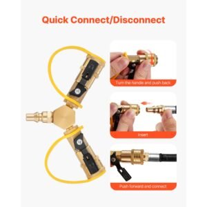 rv propane quick connect y splitter adapter with shutoff valve 2 way 14 inch quick disconnect kit fits for rv trailer quick connect propane hose connect to motorhome tabletop camping grill 1.jpg