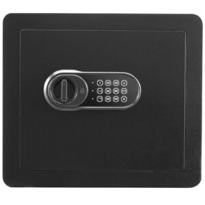 Safe, 1.2 Cubic Feet Home Safe, Steel Security Safe with Digital Keypad and 2 Keys, Cabinet Safe with Fire-proof Bag, Protect Cash, Gold, Jewelry, Documents for Home, Hotel, 15.8x11.8x13.8 inche