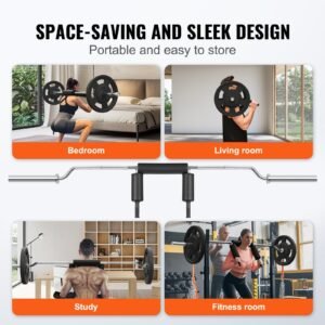 safety squat bar, 700 lbs fitness squat bar, safety squat bar attachment with shoulder and arm pads, 28mm diameter weight bar, ideal for front squats, lunges, rehab, physical therapy