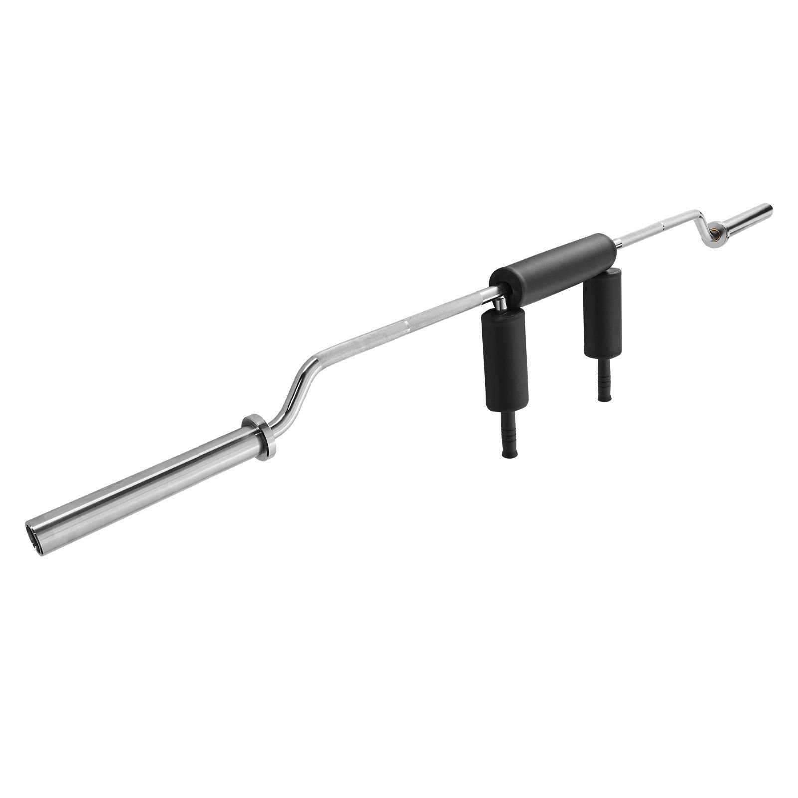 safety squat bar, 700 lbs fitness squat bar, safety squat bar attachment with shoulder and arm pads, 28mm diameter weight bar, ideal for front squats, lunges, rehab, physical therapy
