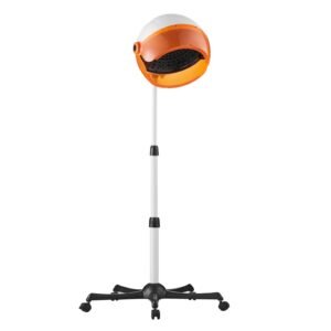 salon grade hair dryer, 1875w powerful stand dryer, adjustable timer & 3 heat/speed options, mobile base with wheels for salon & home use
