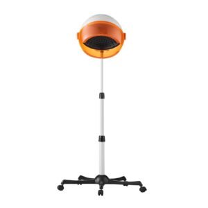 salon grade hair dryer, 1875w powerful stand dryer, adjustable timer & 3 heat/speed options, mobile base with wheels for salon & home use