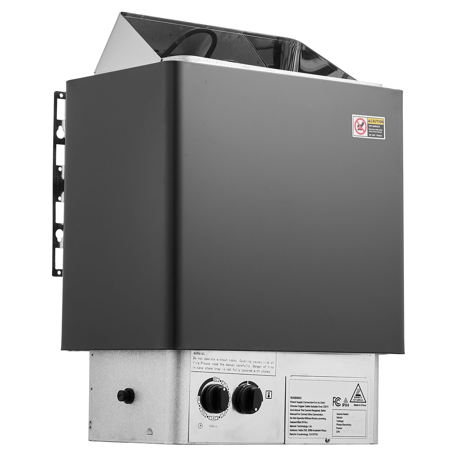 sauna heater, 2kw ac 120v electric sauna stove, dry steam bath saunas stove with pre drilled bracket, fit 52.9 to 88.2 cu.ft saunas rooms, steam bath stoves for home, commercial, leisure venues