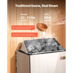 sauna heater, 9kw 240v electric sauna stove, dry steam bath saunas stove with pre drilled bracket, fit 317.8 to 459 cu.ft saunas rooms, steam bath stoves for home, commercial, leisure venues