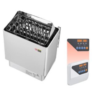 sauna heater, 9kw 240v electric sauna stove, dry steam bath saunas stove with pre drilled bracket, fit 317.8 to 459 cu.ft saunas rooms, steam bath stoves for home, commercial, leisure venues
