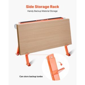 saw horses, 2 pack folding work horses, 1323 lbs load capacity sawhorse with heavy duty legs, all metal portable saw horse with non slip foot pads, for woodworking, carpenters & contractors