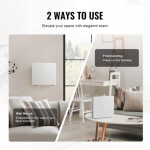 scent air machine, 480ml bluetooth smart essential oil diffuser, 2500sq.ft waterless scent diffuser with cold air technology, aromatherapy diffuser machine for home, office, hotel, spa