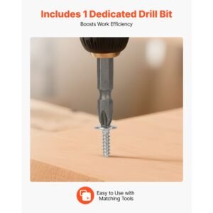 screws, #8 x 3/4 inch length self drilling drywall to wood screw, all purpose high hardness stainless steel wall anchors with a phillips drill bit, cross slot for home renovation(300 per box)