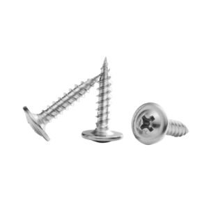 screws, #8 x 3/4 inch length self drilling drywall to wood screw, all purpose high hardness stainless steel wall anchors with a phillips drill bit, cross slot for home renovation(300 per box)