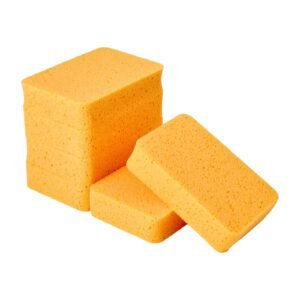scrub sponge, 6 pack non scratch cleaning sponges for home, bathroom & more, zero scratch dish scrubber, large household scrubbing sponges, friendly to tiles, marble, glass and other surfaces