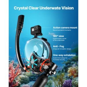 scuba tank, 0.5l portable diving tank, diving oxygen cylinder support 5 10 minutes underwater breathing, 32.81 ft diving depth, refillable snorkel air tank kit for underwater exploration rescue