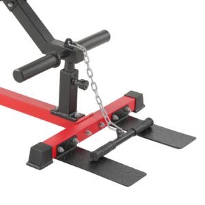 seated dip machine, tricep bicep press down machine with cable bar, adjustable seat, and backrest, exercise equipment for chest training, upper body push fitness workout, hold up to 450lbs