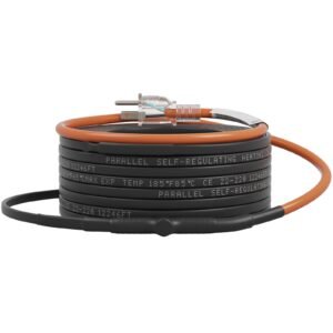 Self-Regulating Pipe Heating Cable, 100-feet 5W/ft Heat Tape for Pipes Freeze Protection, Protects PVC Hose, Metal and Plastic Pipe from Freezing, 120V
