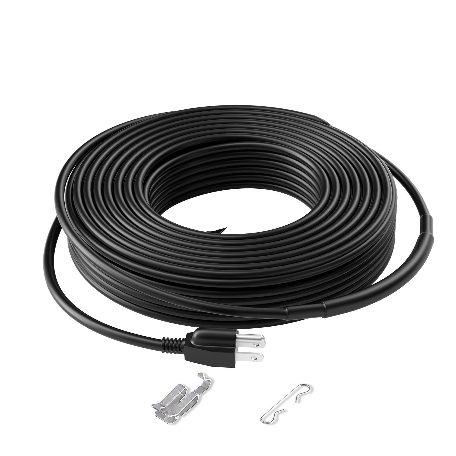 self regulating pipe heating cable, 100ft 5w/ft heat tape for pipes, roof snow melting de icing, gutter and pipe freeze protection