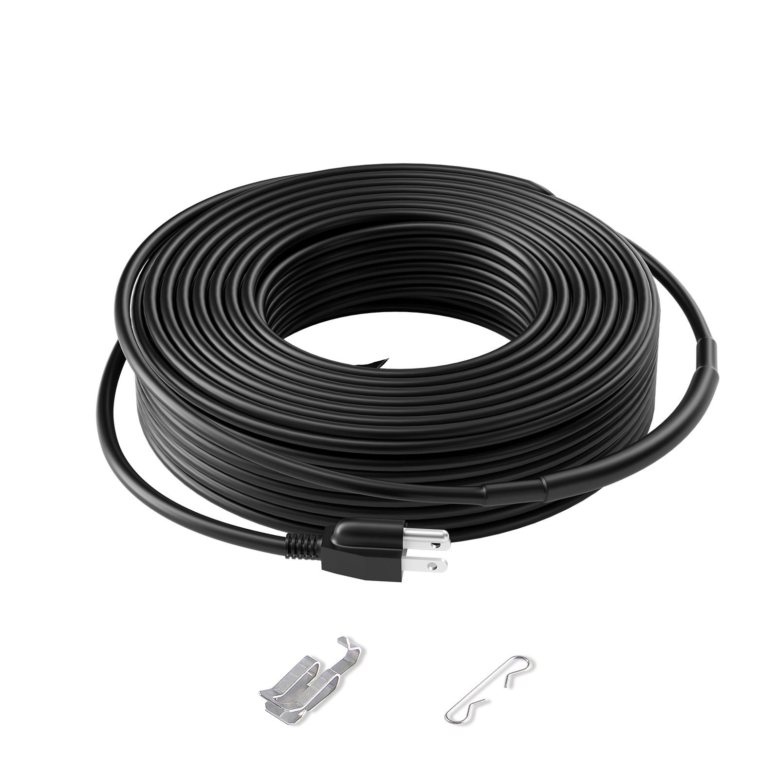 self regulating pipe heating cable, 120ft 5w/ft heat tape for pipes, roof snow melting de icing, gutter and pipe freeze protection