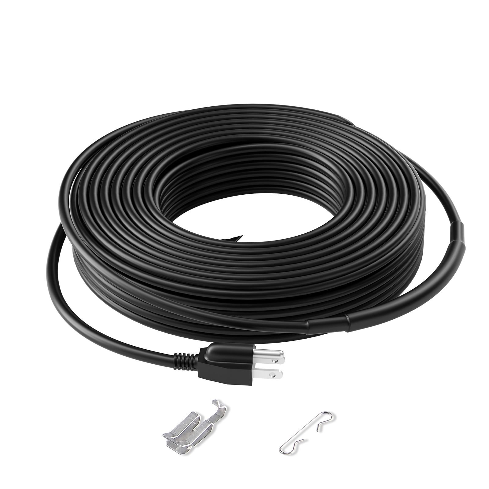 self regulating pipe heating cable, 80ft 5w/ft heat tape for pipes, roof snow melting de icing, gutter and pipe freeze protection