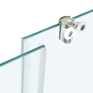 semi frameless shower door, 57.8 59 w x 70 h in, double sliding glass door with 1/4 in(6mm) clear tempered glass, waterproof shatterproof nano stainproof with stainless steel hardware, chrome