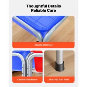 sensory table for toddlers, kids 2 station sand and water adjustable play table with detachable storage bins and non slip feet, carbon steel frame, rounded corners, for boys and girls exploring