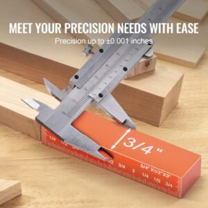 setup blocks woodworking tools, 16 piece, precision height gauge block set, with clearly laser engraved size markings and storage case, aluminum setup bars for router and table saw accessories