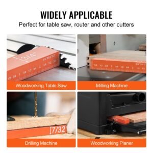 setup blocks woodworking tools, 16 piece, precision height gauge block set, with clearly laser engraved size markings and storage case, aluminum setup bars for router and table saw accessories