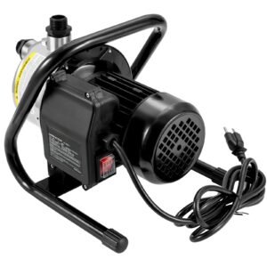 Shallow Well Pump, 1.1 HP 115V, 978 GPH 131 ft Height, 40psi Max Pressure, Portable Stainless Steel Sprinkler Booster Jet Pumps for Garden Lawn Irrigation system, Lake Fountain, Water Transfer