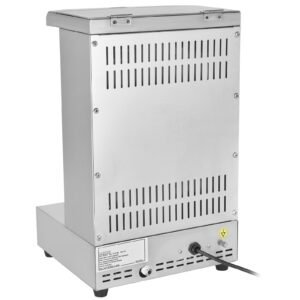 shawarma grill machine, 13 lbs capacity, chicken shawarma cooker machine with 2 burners, gas vertical broiler gyro rotisserie oven doner kebab machine, for home restaurant kitchen parties