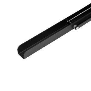 shelf bracket foldable, 24' l 2 pcs , heavy duty floating shelf brackets, brackets for shelves, 5mm thick matte black l shelf bracket,steel shelving brackets with 300 lbs load capacity