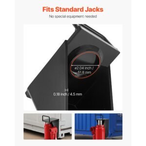 shipping container jack lug with u shaped handle, 2 pack, storage leveler booster withstands sun & rain, heavy duty container jack lug for shipping industry, logistics, warehouse management
