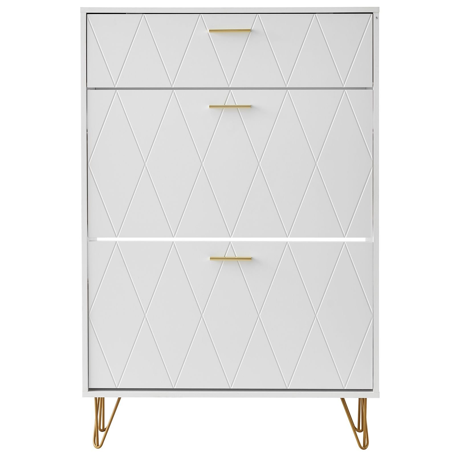 shoe cabinet with 3 flip drawers, shoe storage cabinet for entryway, free standing shoe storage organizer for heels, boots, slippers in hallway, living room