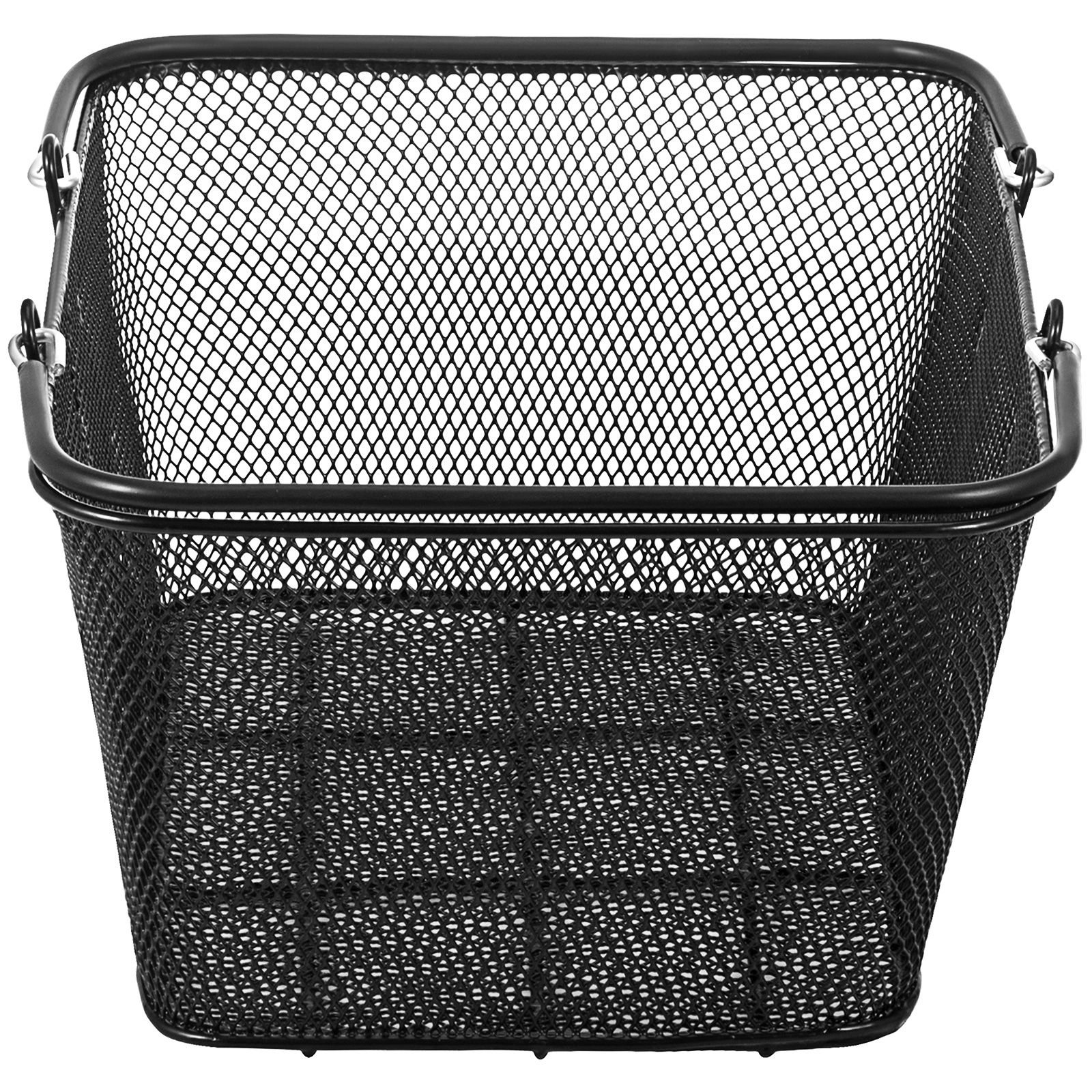 shopping baskets with handles, 12pcs, black metal shopping basket, portable wire shopping basket, black wire mesh shopping basket set for supermarkets, retail stores, grocery shopping, black