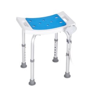 shower chair, adjustable height shower stool, shower seat for inside shower or tub, non slip bench bathtub stool seat for elderly disabled handicap, 350 lbs capacity