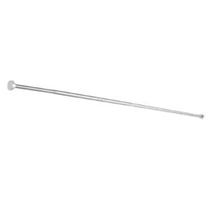 shower curtain rod, 28 76 inches, 1 inch diameter adjustable spring tension stainless steel telescoping rod with holders, no drilling non slip for bathroom, closet, window, room divider, silver