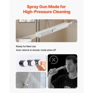 shower faucet set, 12 inch thermostatic ceiling mount rainfall shower system with 6 inch wall mount head and 2 in 1 handheld spray, 3 function dual rain head brass valve and trim kit, chrome
