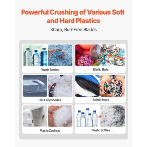 shredder blades, alloy steel shredder machine blade kit with 9 rotating and 2 fixed blades, high hardness skd 11 blade, compatible with model 300 plastic grinder, for abs, pp, pvc & nylon