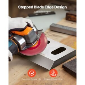 shredder blades, alloy steel shredder machine blade kit with 9 rotating and 2 fixed blades, high hardness skd 11 blade, compatible with model 300 plastic grinder, for abs, pp, pvc & nylon