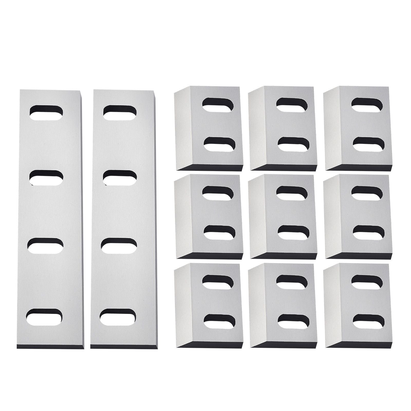 shredder blades, alloy steel shredder machine blade kit with 9 rotating and 2 fixed blades, high hardness skd 11 blade, compatible with model 300 plastic grinder, for abs, pp, pvc & nylon