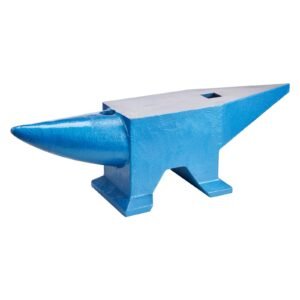 Single Horn Anvil 132Lbs Cast Steel Anvil Blacksmith for Sale Forge Steel Tools with Round and Square Hole and Equipment Anvil Rugged Blacksmith Jewelers Durable and Robust Metal Working Tool